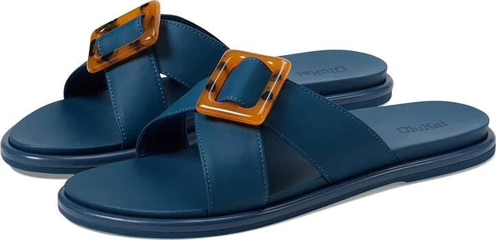 OluKai La'I Slide Women's Shoes Lagoon/Lagoon : 5 B - Medium