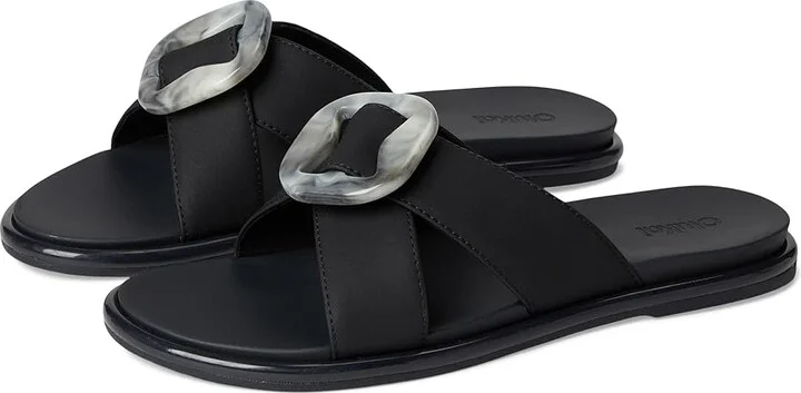OluKai La'I Slide Women's Shoes Lava Rock/Lava Rock : 11 B - Medium