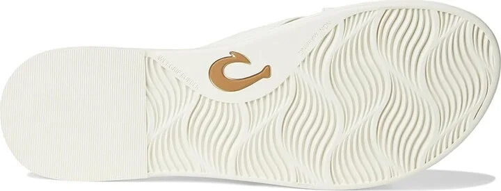 OluKai La'I Slide Women's Shoes White Sand/White Sand : 7 B - Medium - Image 3