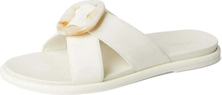 OluKai La'I Slide Women's Shoes White Sand/White Sand : 7 B - Medium - Image 5