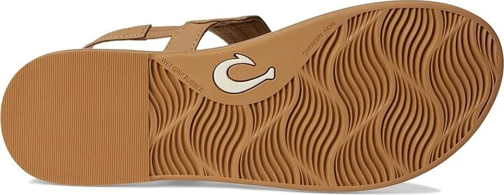 OluKai La'I T-Bar Women's Shoes Tan/Tan : 11 B - Medium, Synthetic - Image 3