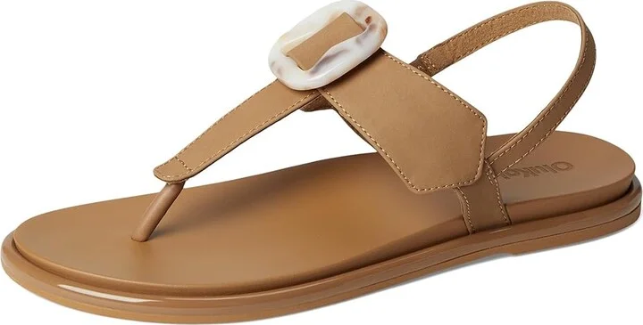 OluKai La'I T-Bar Women's Shoes Tan/Tan : 11 B - Medium, Synthetic - Image 5