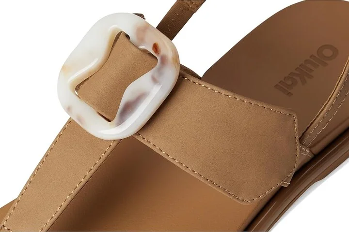 OluKai La'I T-Bar Women's Shoes Tan/Tan : 11 B - Medium, Synthetic - Image 7