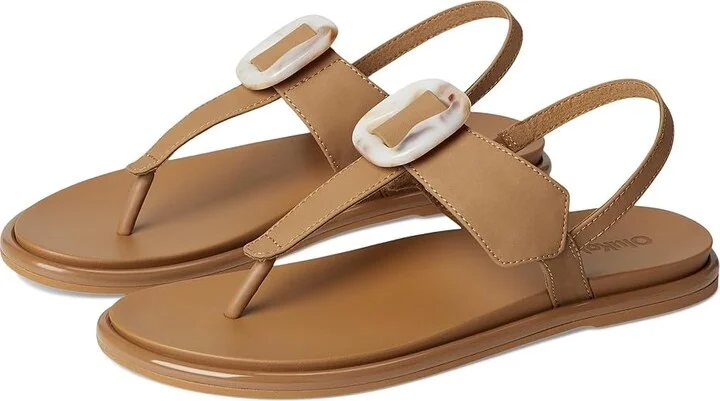 OluKai La'I T-Bar Women's Shoes Tan/Tan : 11 B - Medium, Synthetic