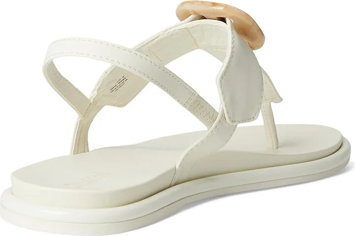 OluKai La'I T-Bar Women's Shoes White Sand/White Sand : 5 B - Medium, Synthetic - Image 4