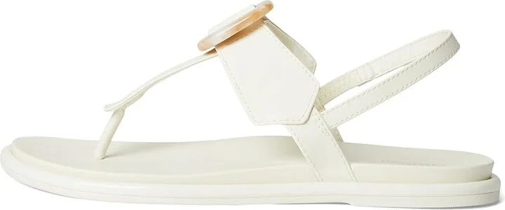 OluKai La'I T-Bar Women's Shoes White Sand/White Sand : 5 B - Medium, Synthetic - Image 6