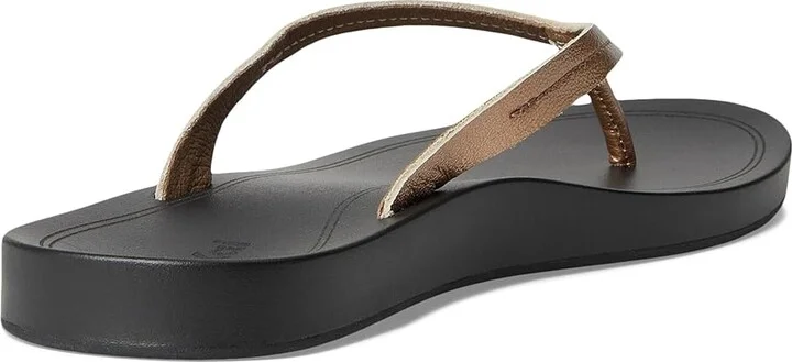 OluKai Lalahi Women's Sandals Copper/Lava Rock : 9 B - Medium, Leather - Image 4