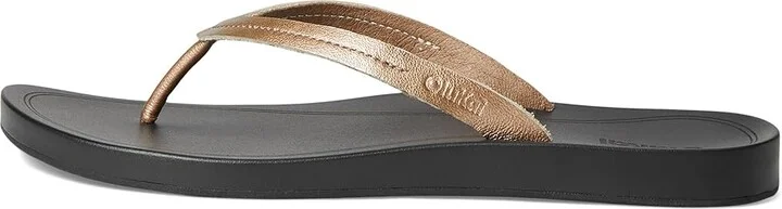 OluKai Lalahi Women's Sandals Copper/Lava Rock : 9 B - Medium, Leather - Image 6