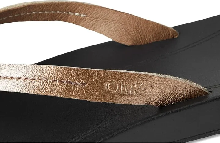 OluKai Lalahi Women's Sandals Copper/Lava Rock : 9 B - Medium, Leather - Image 7