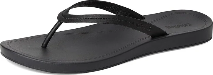 OluKai Lalahi Women's Sandals Lava Rock/Lava Rock : 10 B - Medium, Leather - Image 5