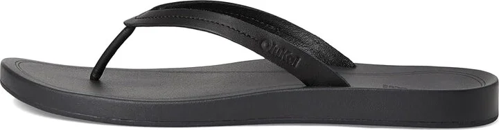 OluKai Lalahi Women's Sandals Lava Rock/Lava Rock : 10 B - Medium, Leather - Image 6