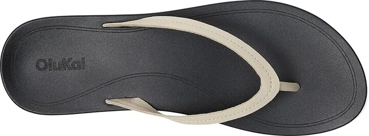 OluKai Lalahi Women's Sandals Tapa/Lava Rock : 8 B - Medium, Leather - Image 2