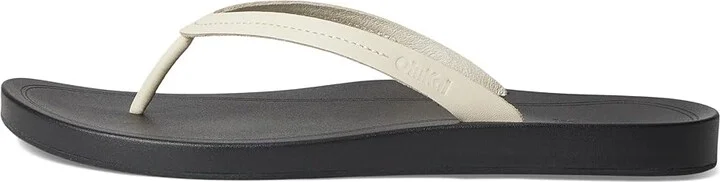 OluKai Lalahi Women's Sandals Tapa/Lava Rock : 8 B - Medium, Leather - Image 6
