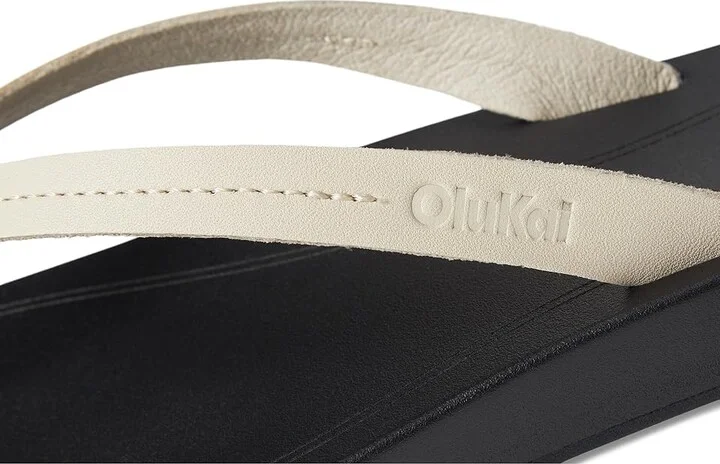 OluKai Lalahi Women's Sandals Tapa/Lava Rock : 8 B - Medium, Leather - Image 7