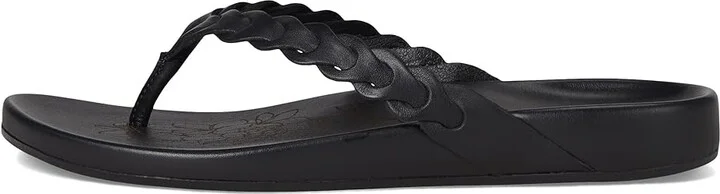 OluKai Lei Women's Sandals Lava Rock/Lava Rock : 9 B - Medium, Leather - Image 6