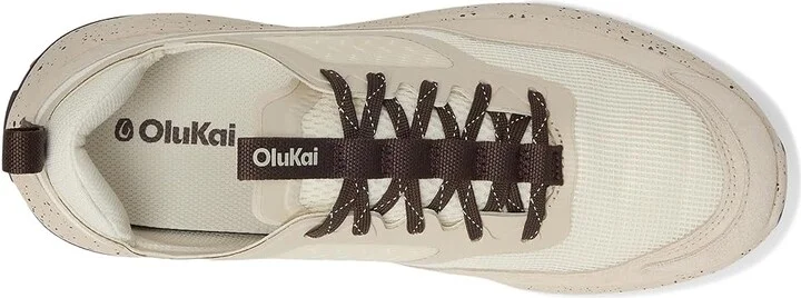 OluKai Makiki Men's Shoes White Sand/Tapa : 8 D - Medium, Synthetic - Image 2
