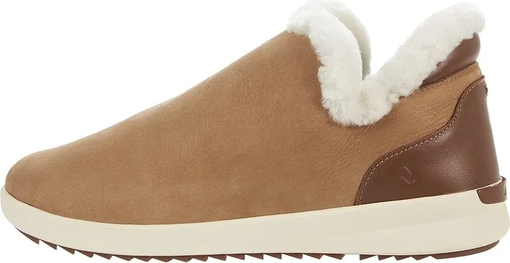 OluKai Malua Hulu Women's Shoes Tan/Tapa : 5 B - Medium, Suede - Image 6