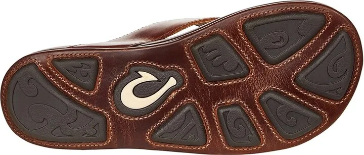 OluKai Mekila Men's Shoes Natural/Natural : 7 D - Medium, Leather - Image 3