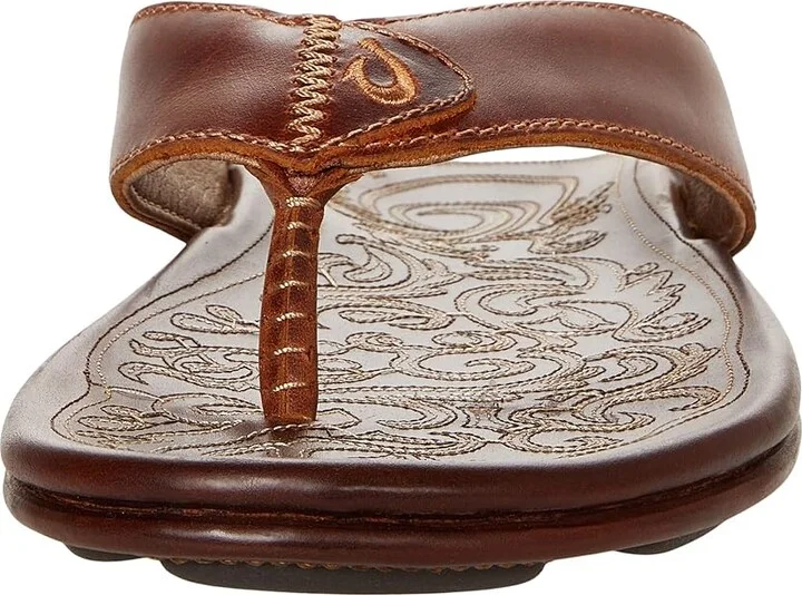 OluKai Mekila Men's Shoes Natural/Natural : 7 D - Medium, Leather - Image 5