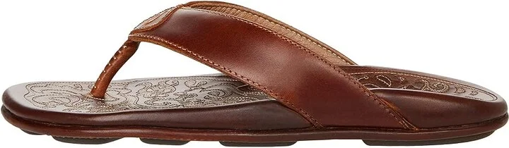 OluKai Mekila Men's Shoes Natural/Natural : 7 D - Medium, Leather - Image 6