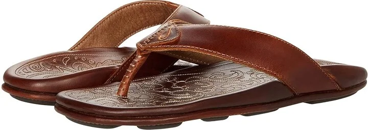 OluKai Mekila Men's Shoes Natural/Natural : 7 D - Medium, Leather