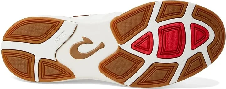 OluKai Mio Li Men's Shoes Bright White/Red Lava : 7 D - Medium, Textile - Image 3