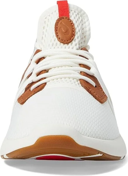OluKai Mio Li Men's Shoes Bright White/Red Lava : 7 D - Medium, Textile - Image 5