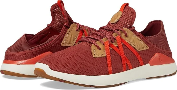 OluKai Mio Li Men's Shoes Dark Rust/Flame : 8.5 D - Medium, Textile