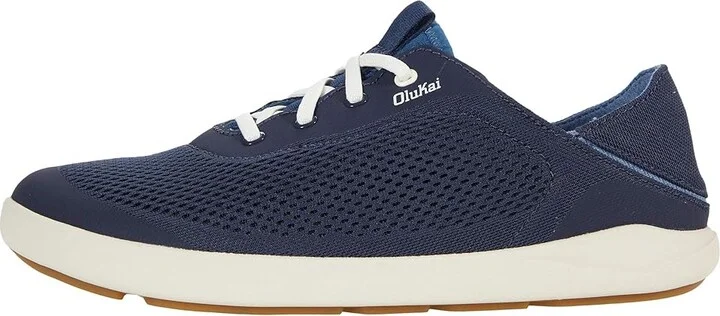 OluKai Moku Pae Men's Shoes Trench Blue/Off-White : 7 D - Medium, Textile - Image 6
