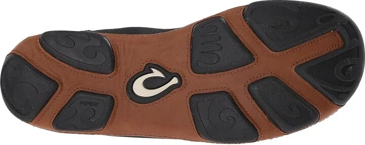 OluKai Moloa Men's Slip on Shoes Black : 7 D - Medium, Leather - Image 4