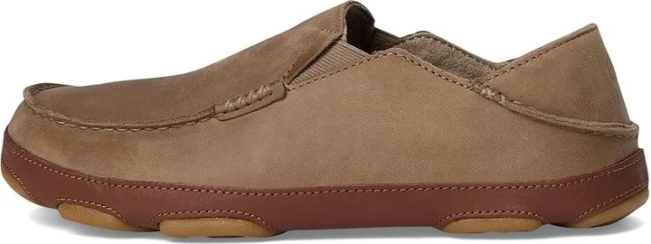 OluKai Moloa Men's Slip on Shoes Clay/Toffee : 11.5 D - Medium, Leather - Image 6