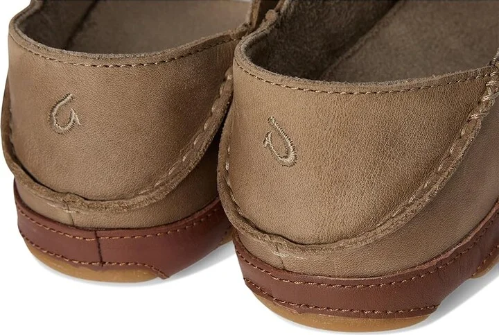 OluKai Moloa Men's Slip on Shoes Clay/Toffee : 11.5 D - Medium, Leather - Image 7