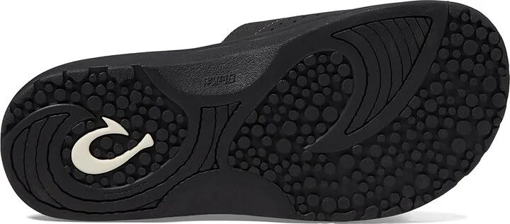 OluKai Nalu Slide Men's Slide Shoes Black/Black : 8 D - Medium, Synthetic/EVA - Image 4