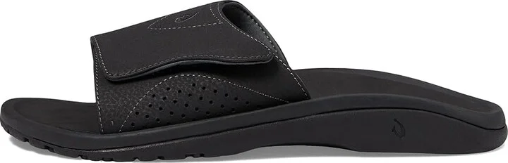 OluKai Nalu Slide Men's Slide Shoes Black/Black : 8 D - Medium, Synthetic/EVA - Image 7