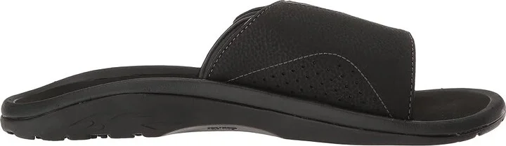 OluKai Nalu Slide Men's Slide Shoes Black/Black : 8 D - Medium, Synthetic/EVA - Image 8