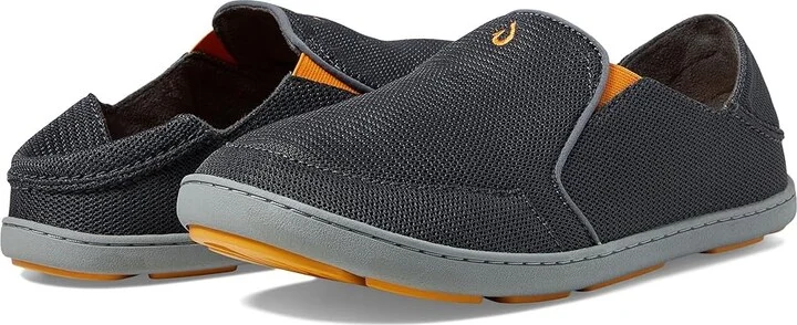 OluKai Nohea Mesh Men's Slip on Shoes Dark Shadow/Dark Shadow : 7 D - Medium, Canvas/Textile
