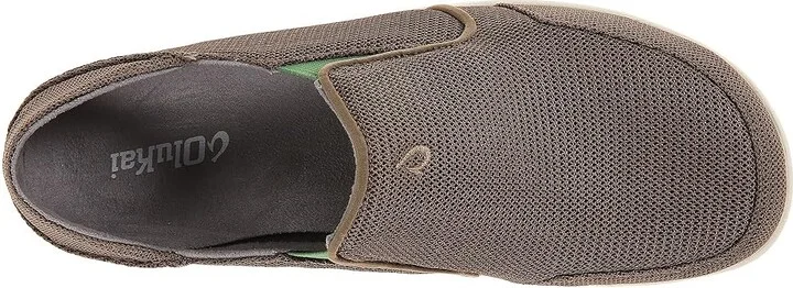 OluKai Nohea Mesh Men's Slip on Shoes Mustang/Lime Peel : 8.5 D - Medium, Canvas/Textile - Image 3