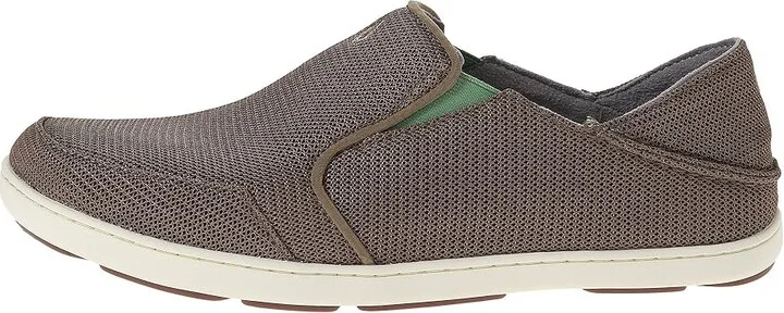 OluKai Nohea Mesh Men's Slip on Shoes Mustang/Lime Peel : 8.5 D - Medium, Canvas/Textile - Image 7