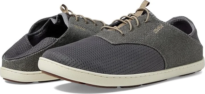 OluKai Nohea Moku Men's Shoes Charcoal/Clay : 7 D - Medium, Canvas/Textile