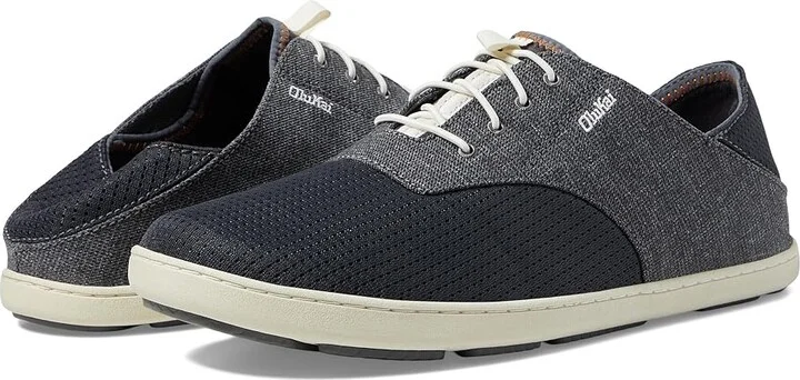 OluKai Nohea Moku Men's Shoes Dark Shadow/Dark Shadow : 7 D - Medium, Canvas/Textile