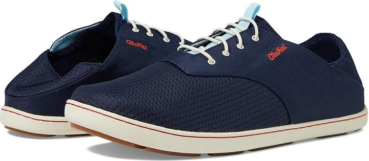 OluKai Nohea Moku Men's Shoes Deepest Depths/White Sand : 8.5 D - Medium, Canvas/Textile