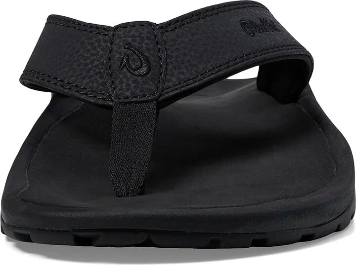 OluKai Ohana Men's Sandals Black/Black : 7 D - Medium, Synthetic - Image 3