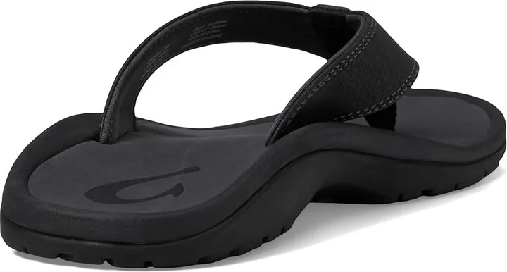 OluKai Ohana Men's Sandals Black/Dark Shadow : 7 D - Medium, Synthetic - Image 5