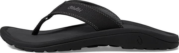 OluKai Ohana Men's Sandals Black/Dark Shadow : 7 D - Medium, Synthetic - Image 7