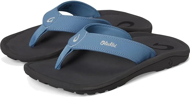 OluKai 'Ohana Men's Sandals Blissful Blue / Dark Shadow : 8 D - Medium, Synthetic