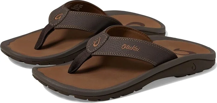 OluKai Ohana Men's Sandals Dark Java/Ray : 7 D - Medium, Synthetic