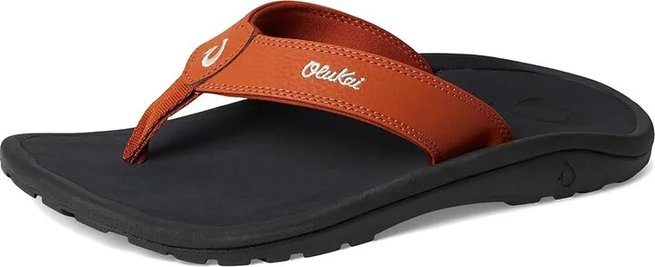 OluKai 'Ohana Men's Sandals Dirt / Lava Rock : 10 D - Medium, Synthetic - Image 5