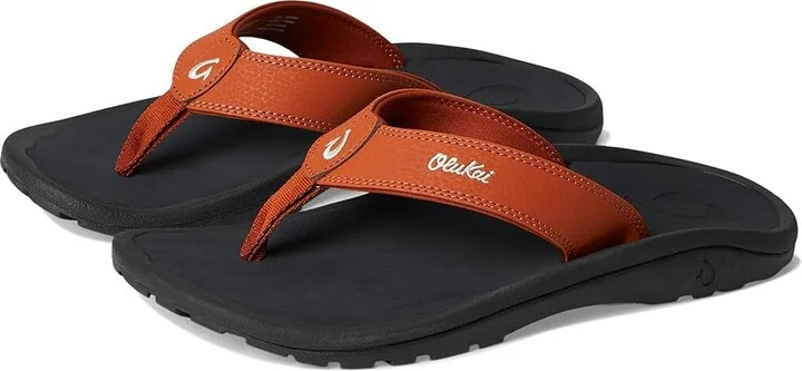 OluKai 'Ohana Men's Sandals Dirt / Lava Rock : 10 D - Medium, Synthetic
