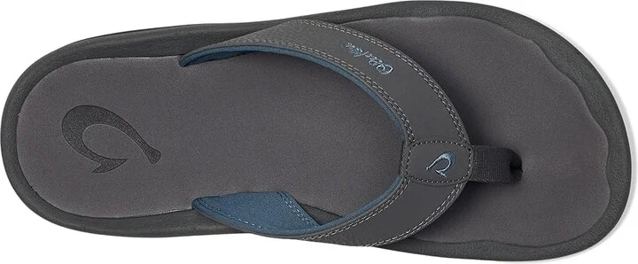 OluKai Ohana Men's Sandals Pavement/Pavement : 7 D - Medium, Synthetic - Image 2