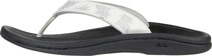 OluKai Ohana W Women's Sandals Bright White/Hua : 5 B - Medium, Synthetic - Image 6